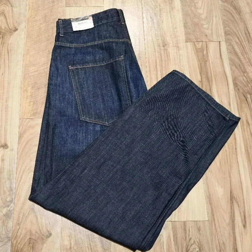 Nwt Willis & Walker Sz 42* Big & Tall Relaxed Fit Dark Wash Jeans USA Made 43x39